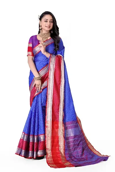 Designer Organza Silk saree With Unstitched Blouse Indian Ethnic Saree For Women