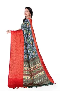 Beautiful Multicoloured Cotton Silk Woven Design Saree with Blouse Piece For Women-thumb2