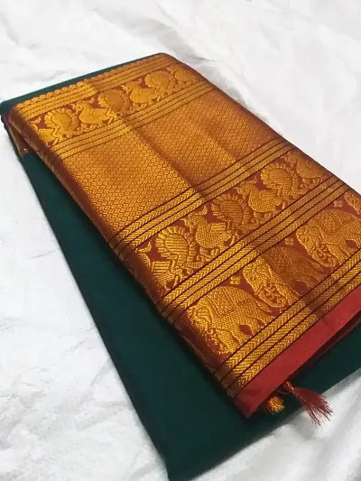 Narayanpet Pure Silk Saree With Running Blouse Piece For Womens