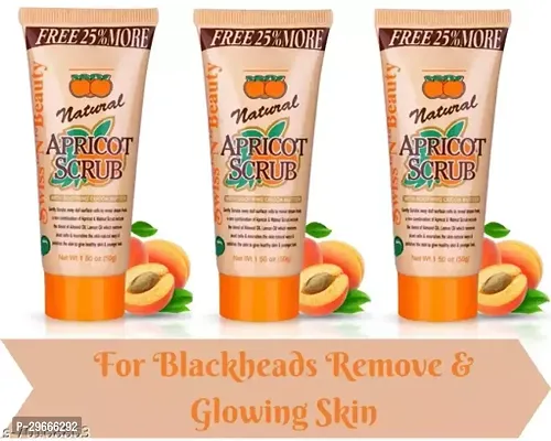 Mini Scrub for Face with Apricot for Tan Removal 50gm Pack of 3-thumb0