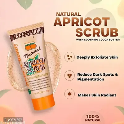 Natural Skin Care Scrub for Face with Apricot for Tan Removal 50gm Pack of 2-thumb3