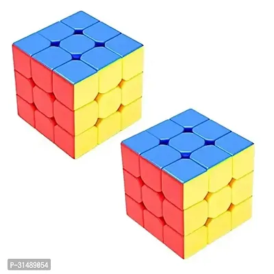 Speed Cube 3x3x3 (Multicolor, Pack of 2)-thumb0