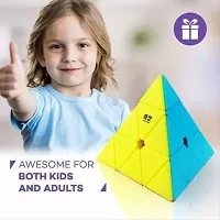 High Quality Pyramid Cube 3x3 Speed Triangle  Puzzle Cube-thumb2