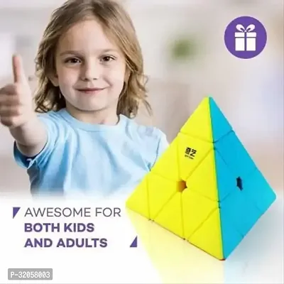 High Quality Pyramid Cube 3x3 Speed Triangle  Puzzle Cube-thumb3