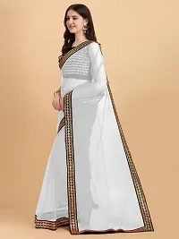 Elegant Net Bollywood Saree With Blouse Piece-thumb3