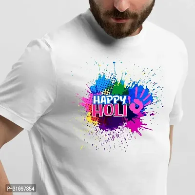 Vmakecustom Graphic Print Men Round Neck White TShirt-thumb0