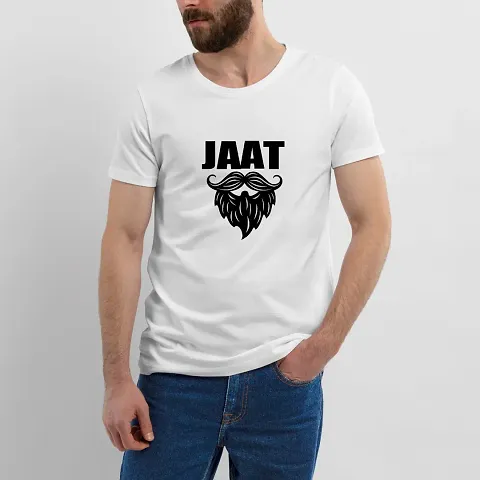 RENOWNED Jaat Design for Man Round Neck Half Sleeve Tshirt