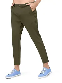 JAVERI Men's Strechable Lycra Lower Regular Fit Trackpants (JR-J5-AJ-03-TRACK-MEHNDI-32)-thumb1