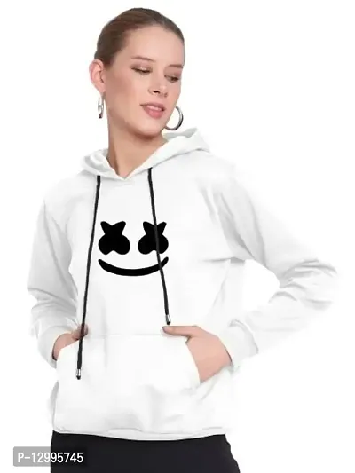 ZINUX Women's and Girls Smail Hoodie for Women | Full Sleeve Stylish Women's Sweatshirts (ZN-J5-SMILE)