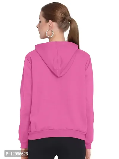 ZINUX Women's and Girls Smail Hoodie for Women | Full Sleeve Stylish Women's Sweatshirts (ZN-J5-SMILE_Pink_M)-thumb4