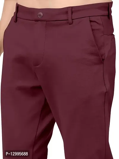 JAVERI Men's Strechable Lycra Lower Regular Fit Trackpants (JR-J5-AJ-03-TRACK-WINE-32)-thumb4
