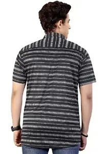 JAVERI Men's Formal Polycotton Material, Slim Fit Classic Collar Fullsleeve Casual Shirts (JR-16-Black-M)-thumb1