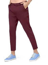 JAVERI Men's Strechable Lycra Lower Regular Fit Trackpants (JR-J5-AJ-03-TRACK-WINE-32)-thumb1