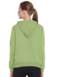 ZINUX Women's and Girls Smail Hoodie for Women | Full Sleeve Stylish Women's Sweatshirts (ZN-J5-SMILE_Pista_M)-thumb3