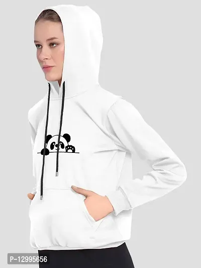 PDK FASHIONS Western Winter Wear Panda Hoodie for Women with Hooded Neck