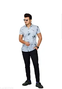 JAVERI Men's Formal Polycotton Material, Slim Fit Classic Collar Fullsleeve Casual Shirts (JR-04-L)-thumb1