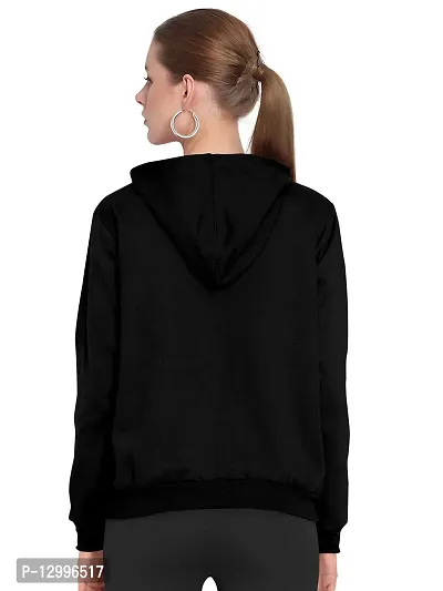 ZINUX Women's and Girls Smail Hoodie for Women | Full Sleeve Stylish Women's Sweatshirts (ZN-J5-SMILE_Black_S)-thumb4