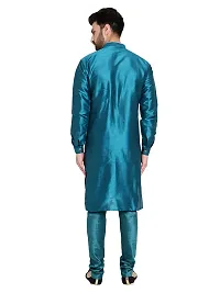 Huzur Mens Silk 6 Loop Kurta Pajama (44, 6LKP_RAMA)-thumb1