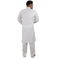 HUZUR Men's Cotton Solid Straight Kurta Pyjama Set| Ethnic Wear|Traditional Wedding Wear - D-51115-42-thumb3