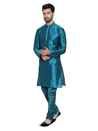 Huzur Mens Silk 6 Loop Kurta Pajama (44, 6LKP_RAMA)-thumb4