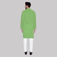 Stylish Festive Wear Cotton Blend Solid Kurta Pajama Set For Men-thumb2