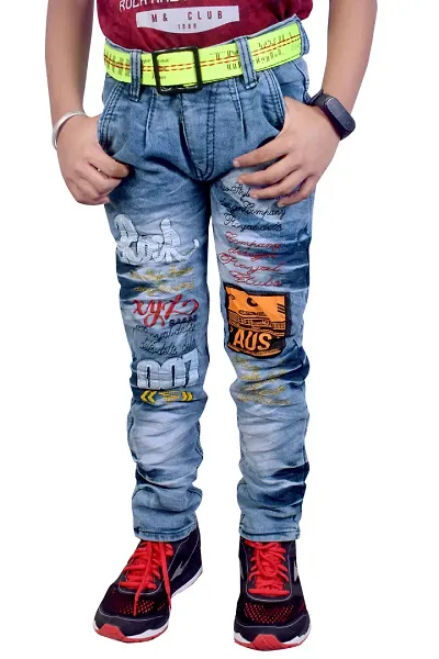 Stylish Navy Blue Denim Regular Fit Jeans Baby Boys And Kids