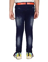 Stylish Navy Blue Denim Regular Fit Jeans Combo Baby Boys Pack Of 2-thumb4