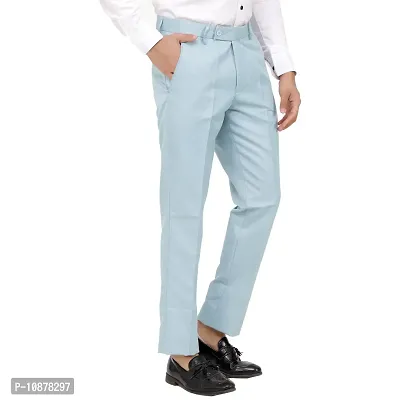 Dobell Light Blue Linen Pants | Dobell