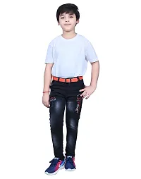 Trendy Boys Black Regular Fit Jeans Pack of 1-thumb4