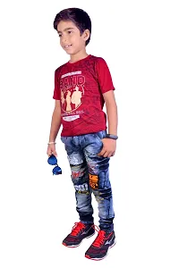 Stylish Blue Denim Regular Fit Jeans Baby Boys And Kids-thumb3