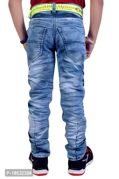 Stylish Blue Denim Regular Fit Jeans Combo Baby Boys Pack Of 2-thumb4