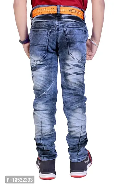 Stylish Blue Denim Regular Fit Jeans Combo Baby Boys Pack Of 2-thumb4