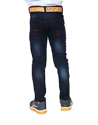 Stylish Black Denim Regular Fit Jeans Combo Baby Boys Pack Of 2-thumb3