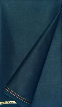 Men Morpich Blue Color Trouser Fabric and Self Design Pattern Plain Light Pista Green Color Shirt Fabric-thumb4