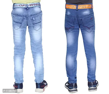 Boy Stylish Regular Fit Jeans Pack of 2-thumb2