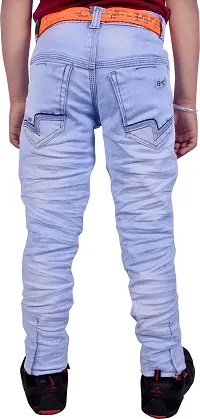 Stylish Navy Blue Denim Regular Fit Jeans Combo Baby Boys Pack Of 2-thumb3