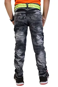Stylish Navy Blue Denim Regular Fit Jeans Combo Baby Boys Pack Of 2-thumb3