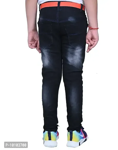 Trendy Boys Black Regular Fit Jeans Pack of 1-thumb2