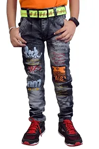 Stylish Blue Denim Regular Fit Jeans Combo Baby Boys Pack Of 2-thumb1