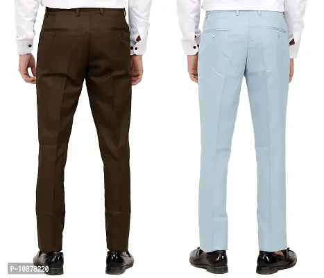 fcity.in - Mancrew Men Formal Trouser Pack Of 3 Black Blue Sky Blue /  Designer
