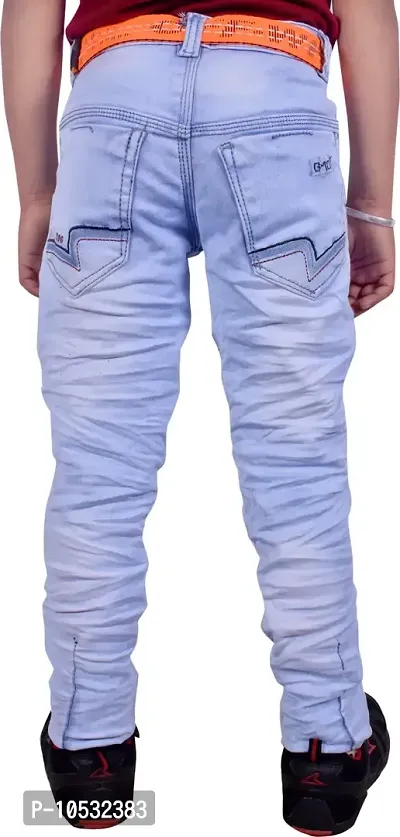 Stylish Blue Denim Regular Fit Jeans Baby Boys And Kids-thumb2