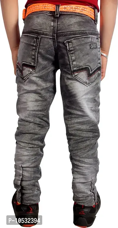 Stylish Black Denim Regular Fit Jeans Combo Baby Boys Pack Of 2-thumb4