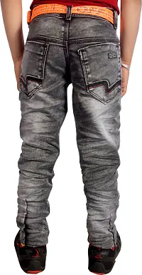 Stylish Black Denim Regular Fit Jeans Baby Boys And Kids-thumb1