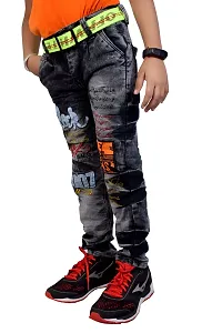 Stylish Black Denim Regular Fit Jeans Baby Boys And Kids-thumb2