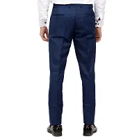 Navy Blue Polyester Blend Low Rise For Men-thumb3