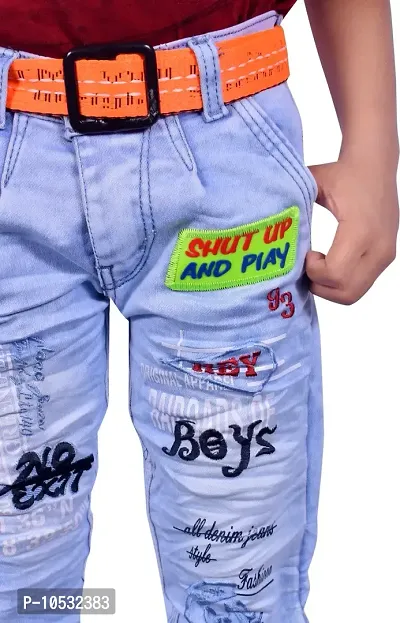 Stylish Blue Denim Regular Fit Jeans Baby Boys And Kids-thumb4
