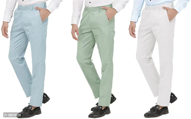 Green 'Formalities' Stacked Pants – Formal Set