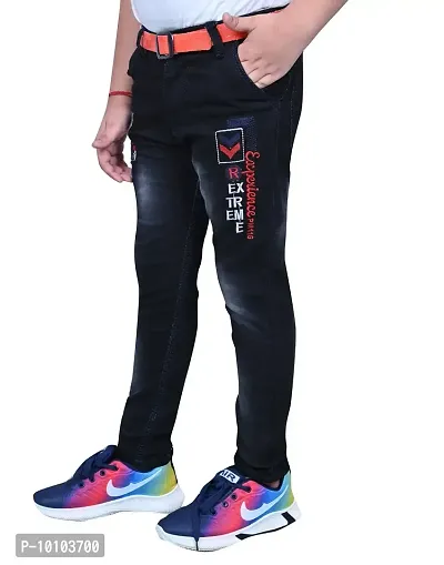 Trendy Boys Black Regular Fit Jeans Pack of 1-thumb3