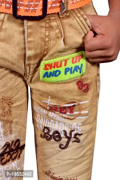 Stylish Multicoloured Denim Regular Fit Jeans Combo Baby Boys Pack Of 2-thumb4