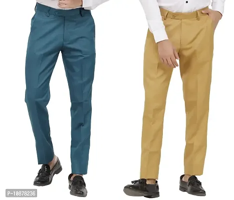 Buy DECAMBRIDGE Men's Solid Formal Regular Fit Wrinkle Free Poly Viscose  Trousers Online at Best Prices in India - JioMart.